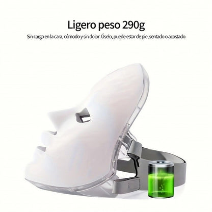 UNYXA – Máscara LED Antiacné y Rejuvenecimiento Facial + REGALO: Serum Vitamina C 'skin renewing' Cerave