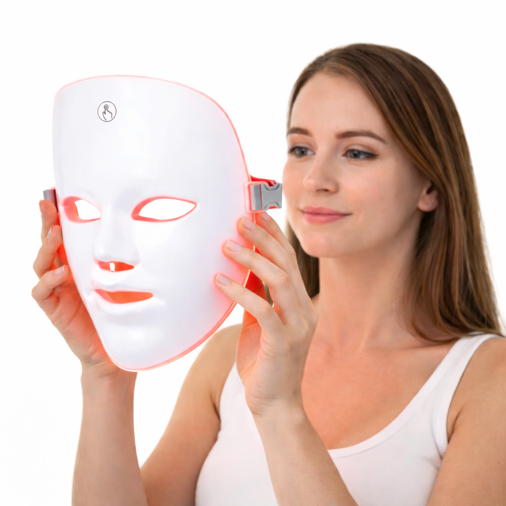 UNYXA – Máscara LED Antiacné y Rejuvenecimiento Facial + REGALO: Serum Vitamina C 'skin renewing' Cerave