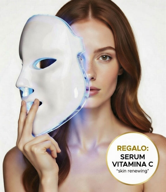 UNYXA – Máscara LED Antiacné y Rejuvenecimiento Facial + REGALO: Serum Vitamina C 'skin renewing' Cerave